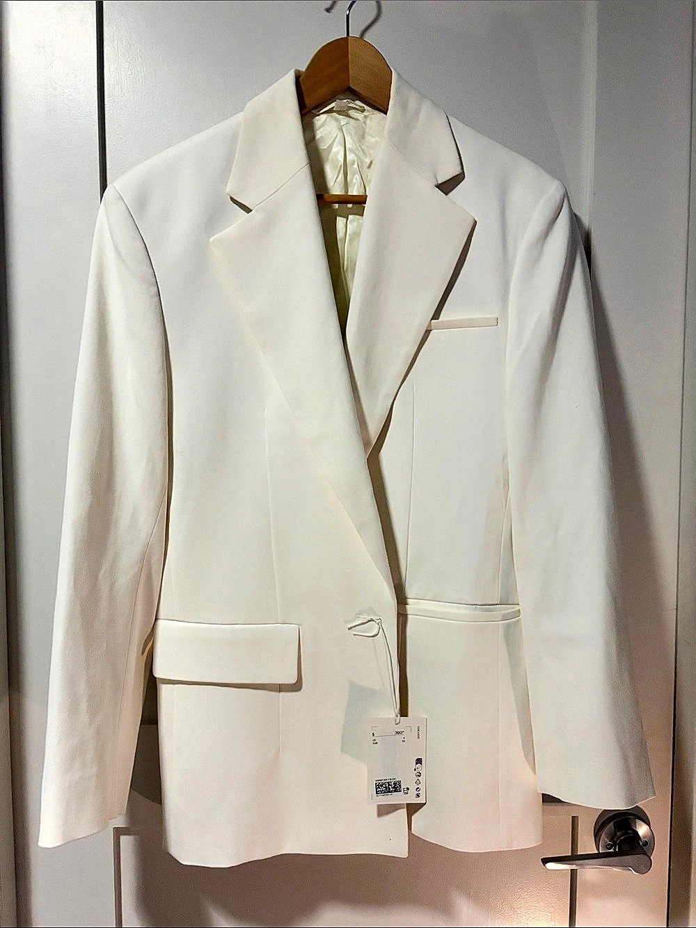COS Oversized Ivory White Blazer Sz 4